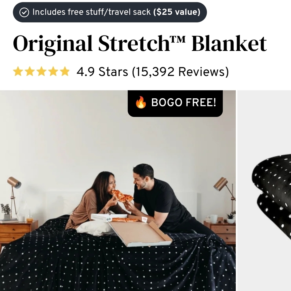 Original Stretch Blanket - Black